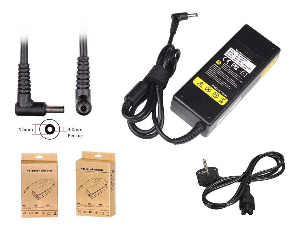 Asus uyumlu Vivobook 15 X1504ZA-BQ325W Notebook Adaptörü, Laptop Şarj Aleti Cihazı 65W