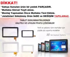 Pritech P1011 uyumlu 10.1''inç için Dokunmatik Panel - Beyaz