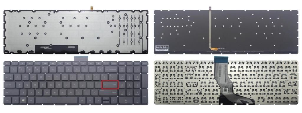 Hp 15-AU006NT, 15-AU009NT Klavyesi (Siyah TR) ışıklı - K. ENTER