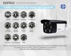 Everest DF-871W 2.0 MP 1/3 Renkli Cmos Su Geçirmez Wifi Camera TF Kartlı Güvenlik Kamerası Yoosee