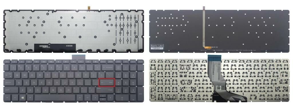 Hp 15-AU113NT, 15-AU114NT Klavyesi (Siyah TR) ışıklı - K. ENTER