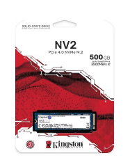 Kingston 500GB m.2 NVMe SSD NV2 2280 PCIe 4.0 SNV2S/500G 3500/2100MB/s