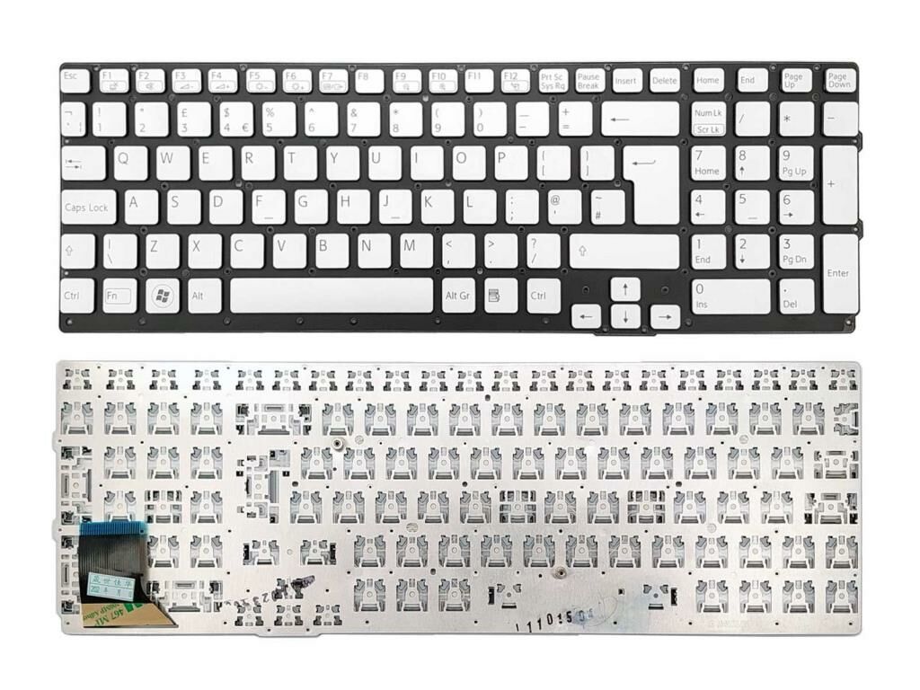 Sony Vaio VPCSE, VPC-SE Notebook Klavyesi - Silver - TR KL0051
