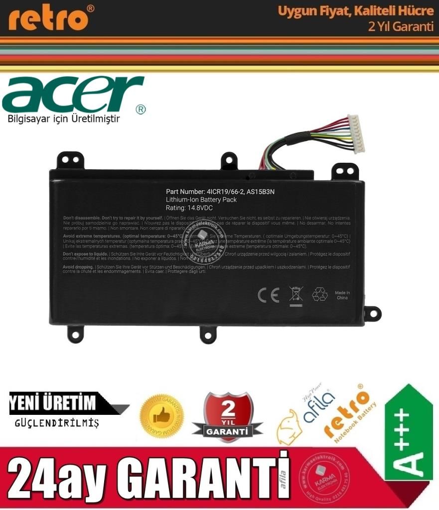 Acer Predator G5-793-78GP Notebook Bataryası, Pili