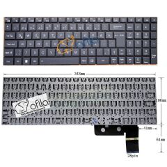 Casper Nirvana C500 1135 Notebook Klavyesi (Siyah TR) ışıklı