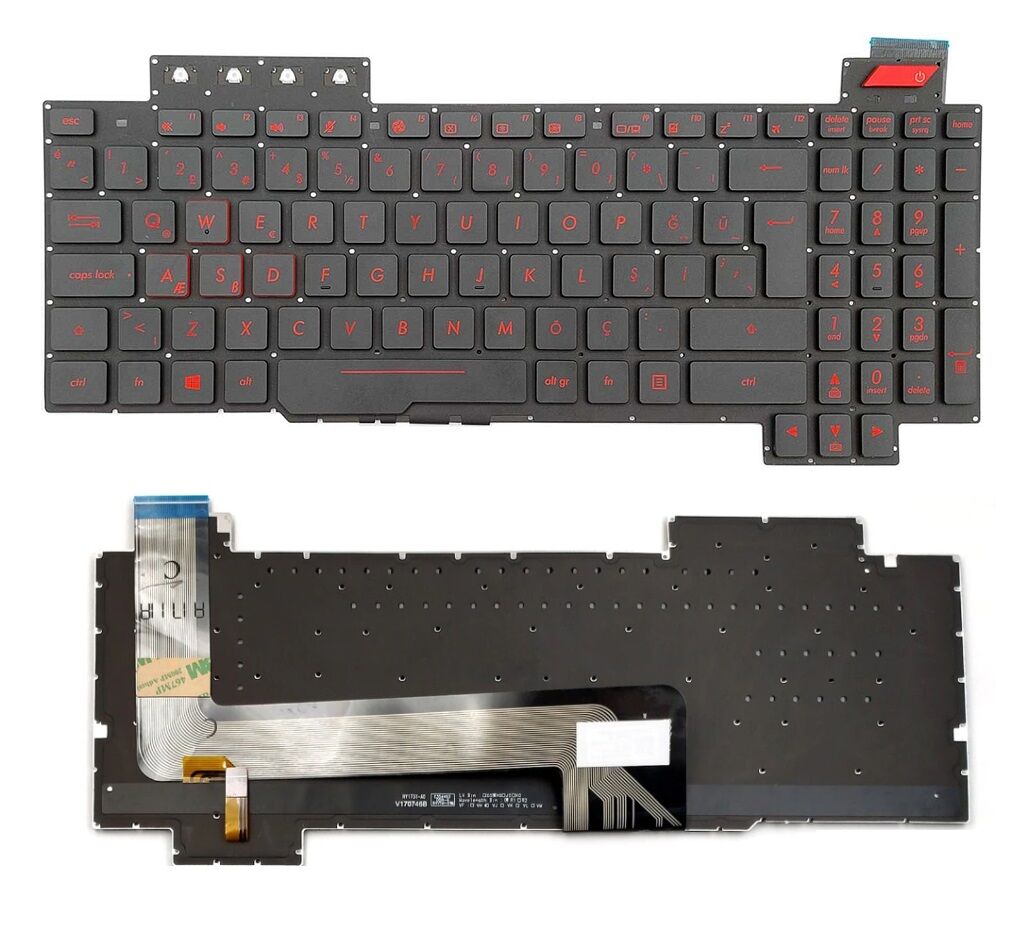 Asus FX503V FX503VD FX503VD-EH73 FX503VD-WH51 Klavye TR / Işıklı