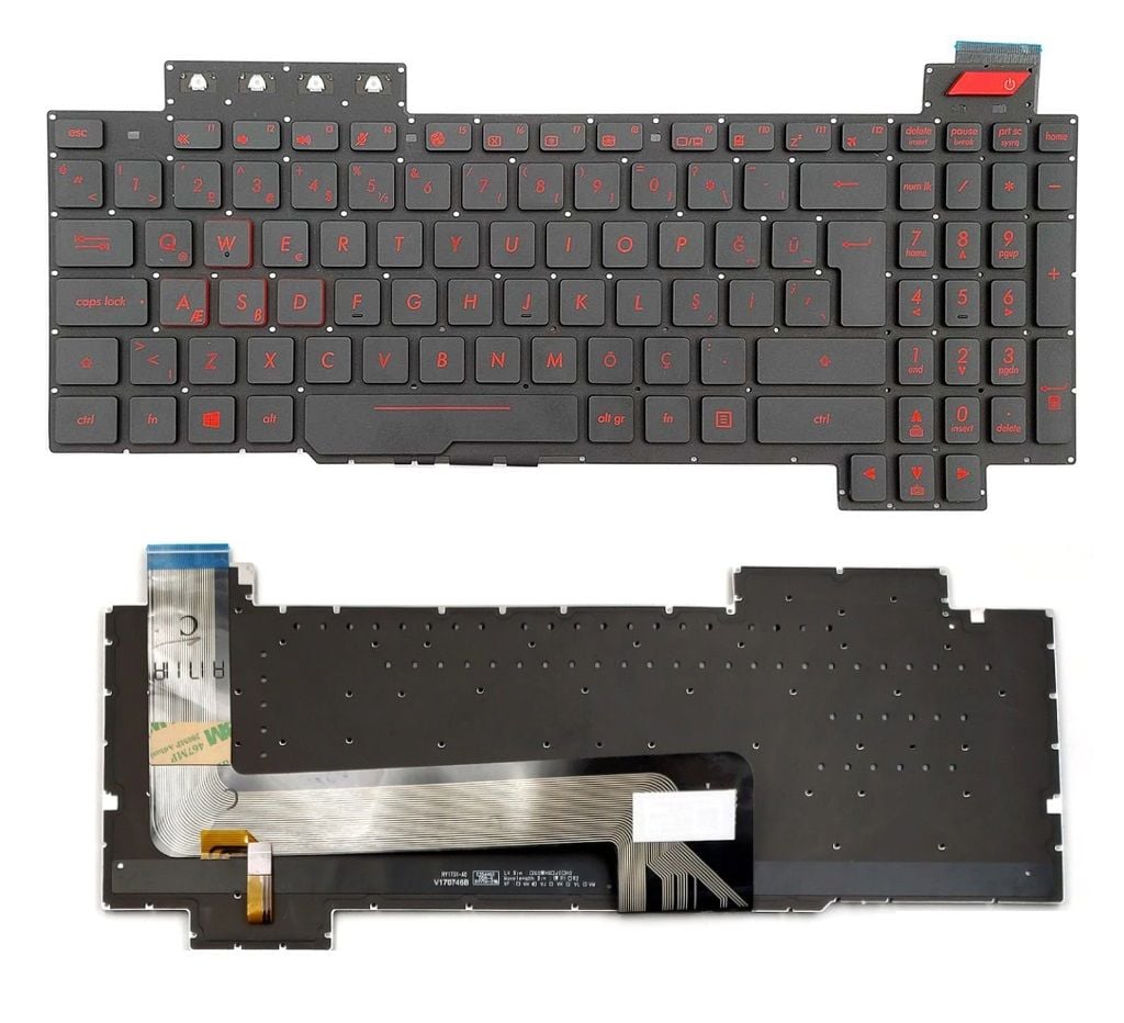 Asus FX503VM FX503VM-EH73 FX503VM-NS52 Klavye TR / Işıklı