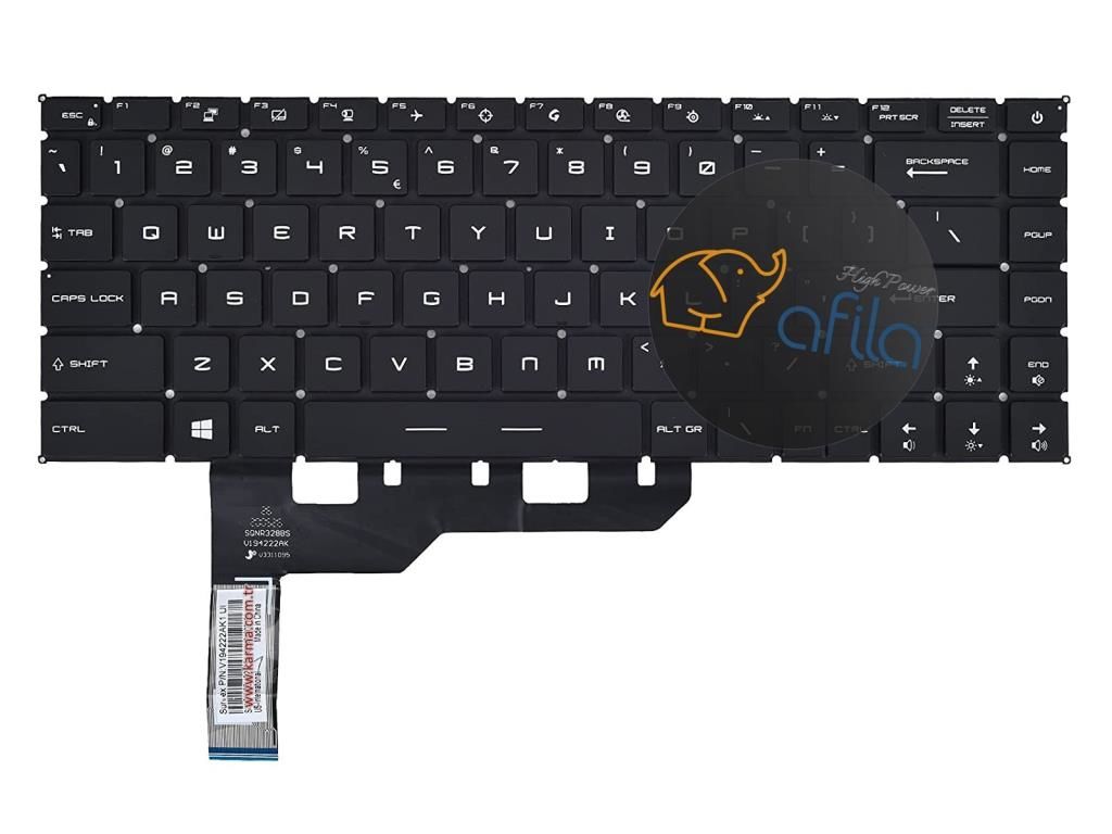 MSI GE66 Raider msi Notebook Klavyesi - Siyah - TR - Backlit (RGB) / KL1076RGB