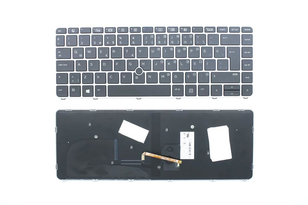 Hp EliteBook 840 G3 Notebook Klavyesi, Laptop Tuş Takımı (Siyah TR) (Işıklı) / KL0009LD