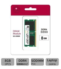 NTB 8GB 3200MHz DDR4 Notebook Ram Bellek
