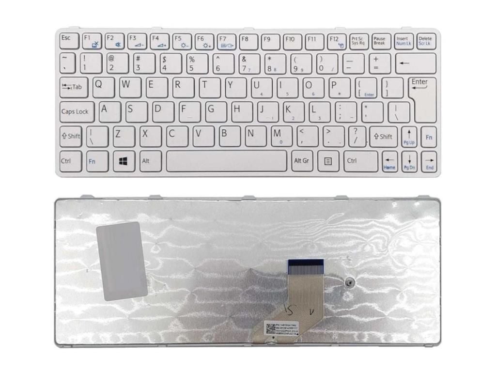 Sony Vaio E Serisi, SVE11 Notebook Klavyesi - Beyaz - TR
