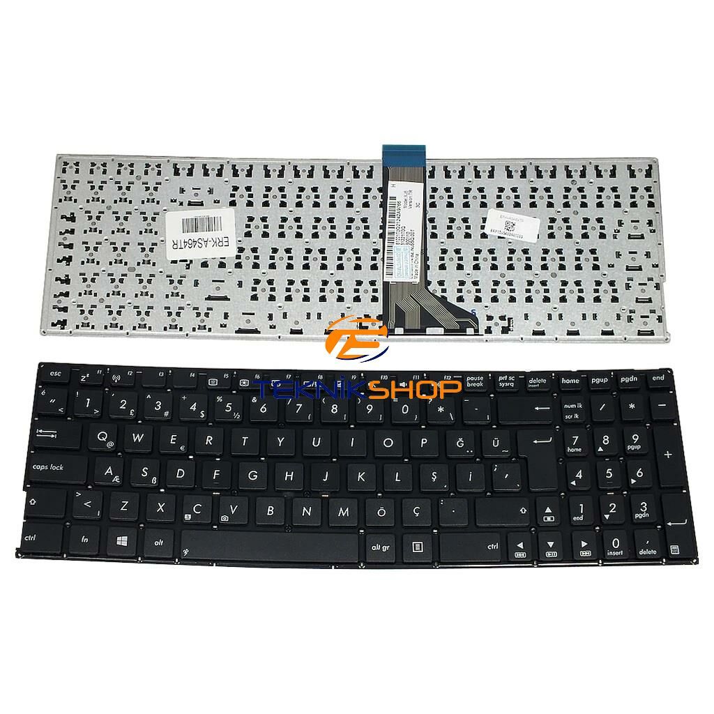 Asus X554L X554La X554Ld X554Li Notebook Klavyesi - Siyah - TR