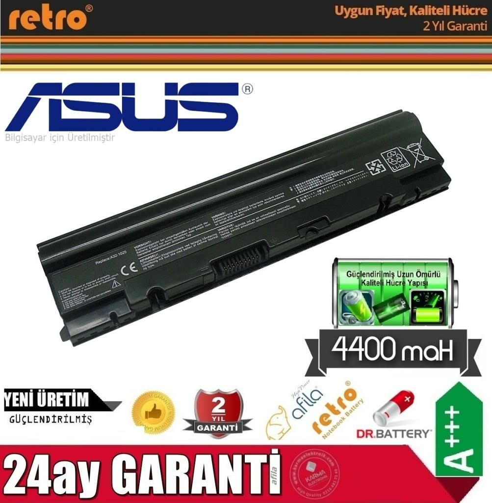 Asus Eee Pc 1025C 1025CE A31-1025 A32-1025 Notebook Bataryası,Pili Siyah