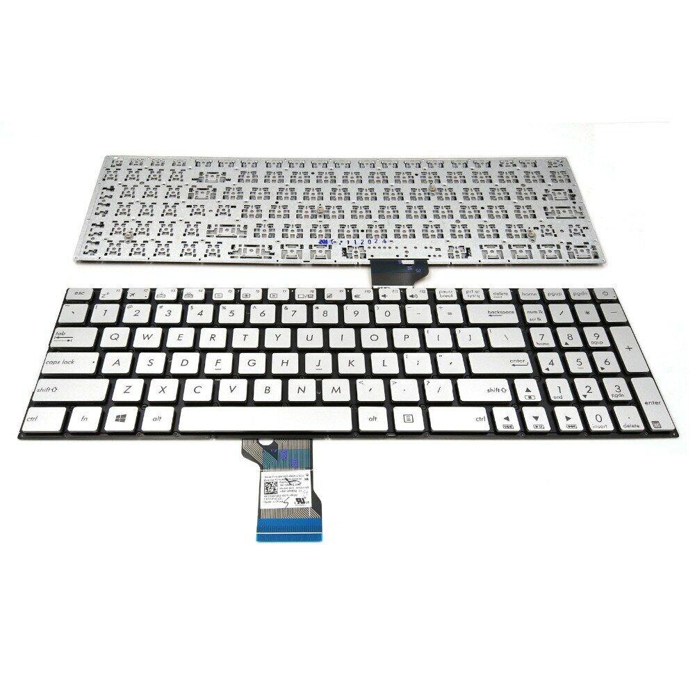 Asus G501J Notebook Klavye - Gümüş - TR - Işıklı - Küçük Enter