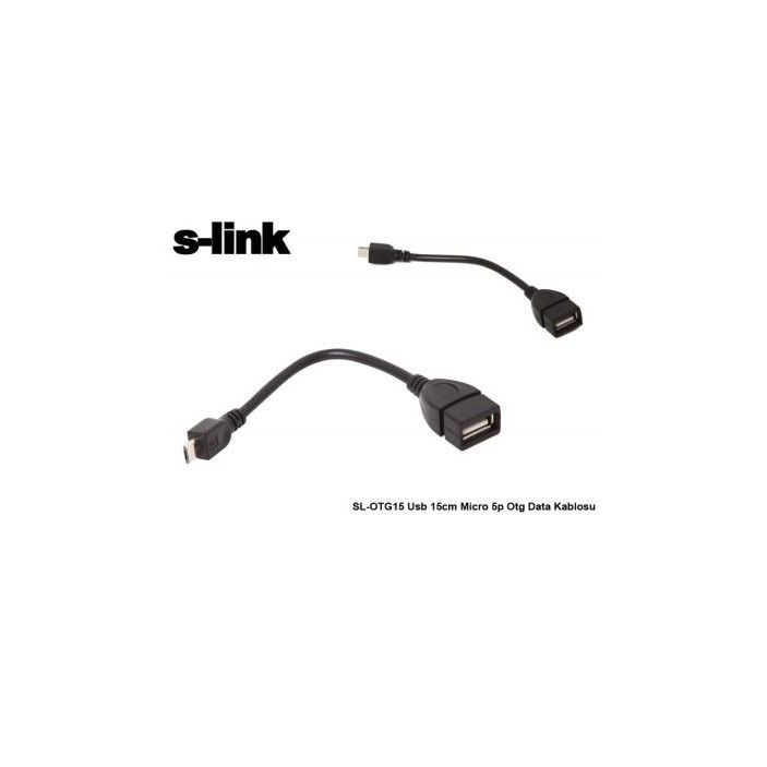S-link SL-OTG15 Usb 15cm Micro 5p Otg Data Kablosu