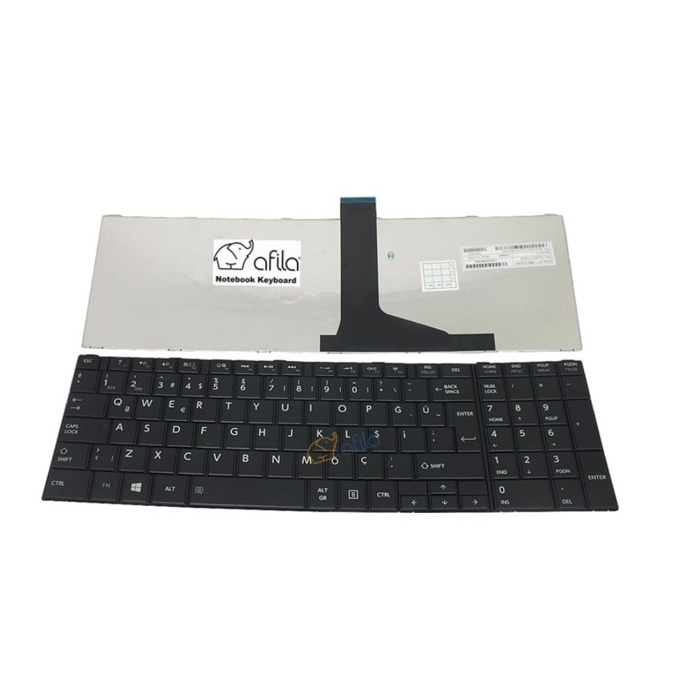Toshiba C855-1QP, PSCBWE-01200KTE Notebook Klavyesi (Siyah TR)