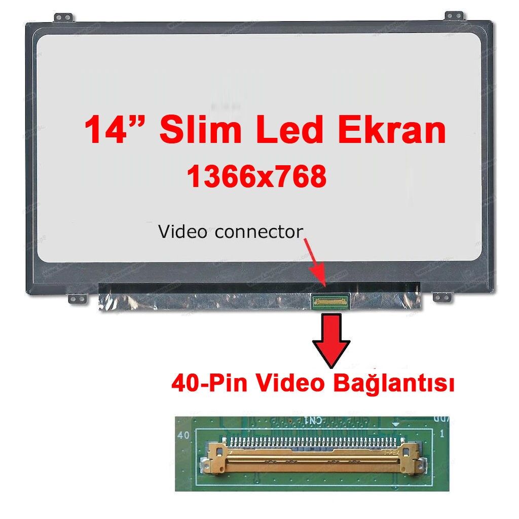 Casper Nirvana CBL.3317-4C00V Lcd Ekran, Slim Led Panel 14.0''