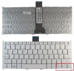 Acer ES1-111M, ES1-311, ES1-331 Notebook Klavyesi - Beyaz - TR