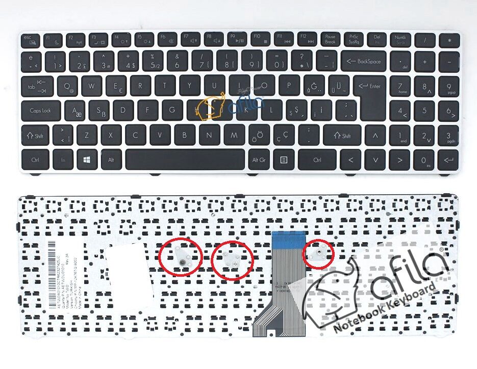 Exper Q5V-C01, Q5V-C03 Notebook - Tuş Takımı / Siyah - TR