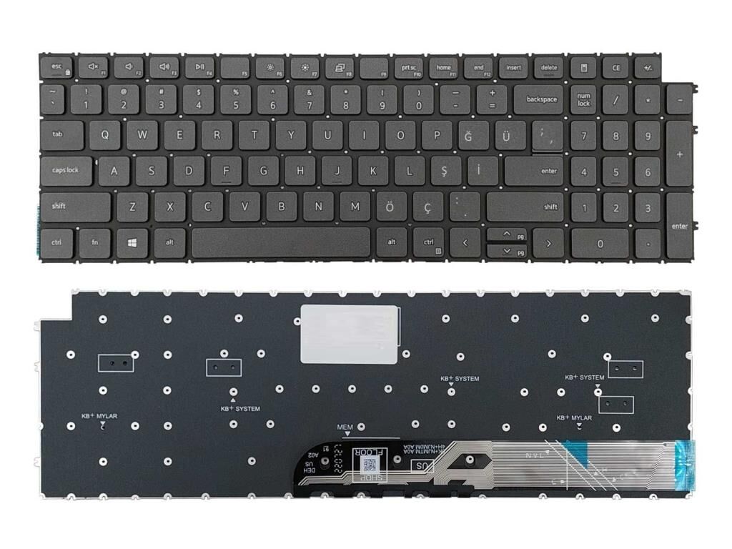 Dell inspiron P112F, P112F001 Uyumlu Notebook Klavyesi (Siyah TR)