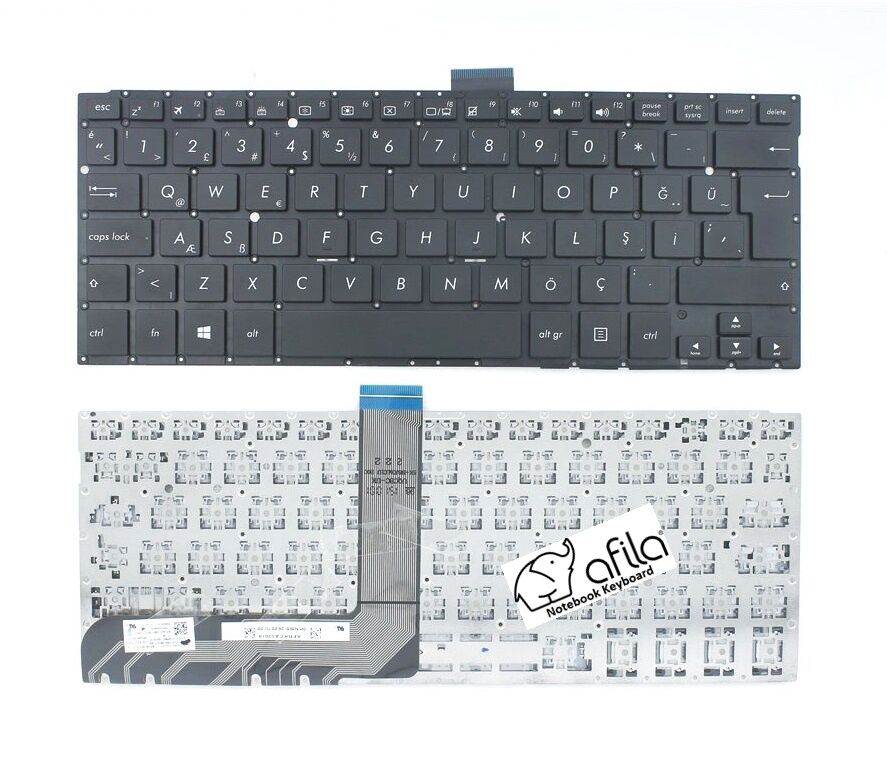Asus TP300L TP300LD TP300UA Notebook Klavye (Siyah TR)