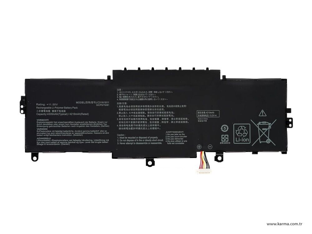 Asus UX433FQ U4300FA Notebook Bataryası, Laptop Pili
