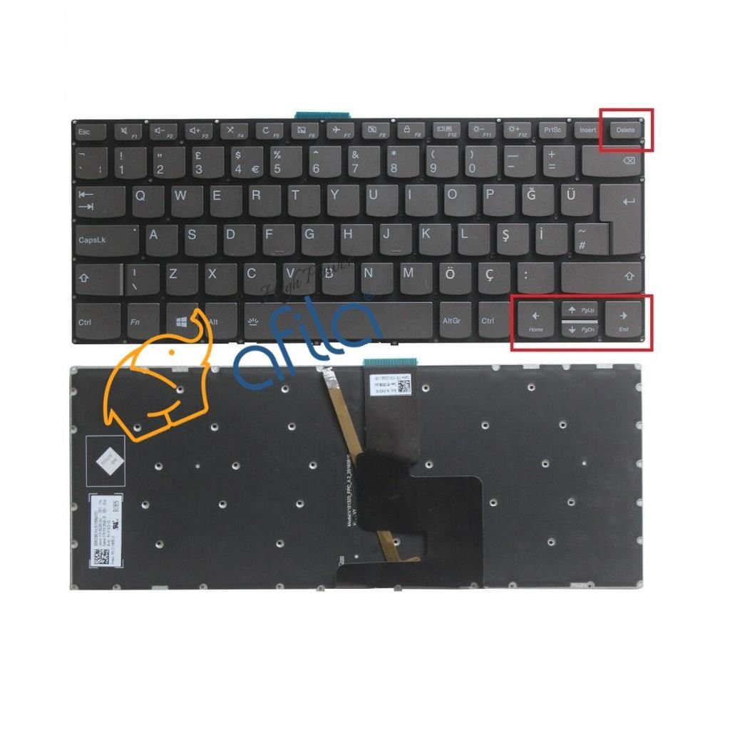 Lenovo 81F4004DTX Notebook Klavyesi Siyah TR (Del Tuş) Ver.1 / ışıklık