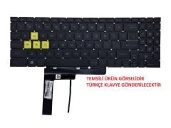 MSI Crosshair 15 R6E B12U Notebook Klavyesi, Laptop Tuş Takımı (Siyah TR) Backlit - Spectrum / NBKL1085SPC