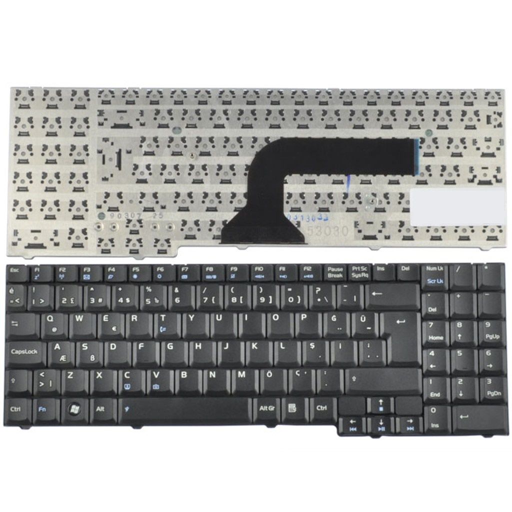 Asus M50, M70, X55, X71 Serisi Türkçe Siyah Notebook Klavye