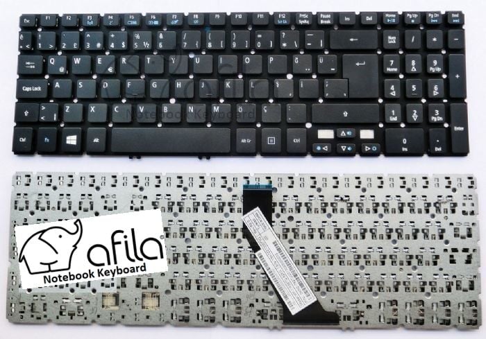 Acer Aspire V5-531-4307 Notebook Klavyesi (Siyah TR)