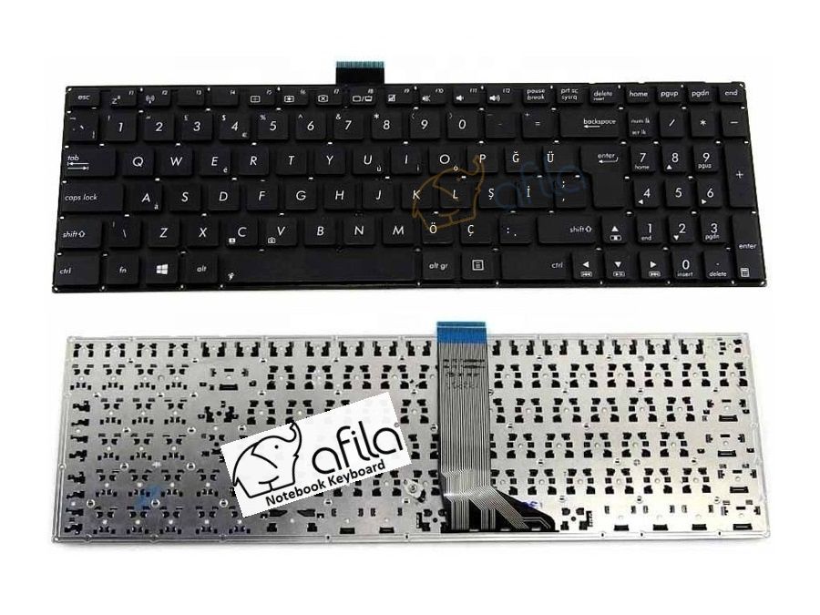Asus K501U, K501Ub, K501Uq Notebook Klavyesi - Siyah - TR