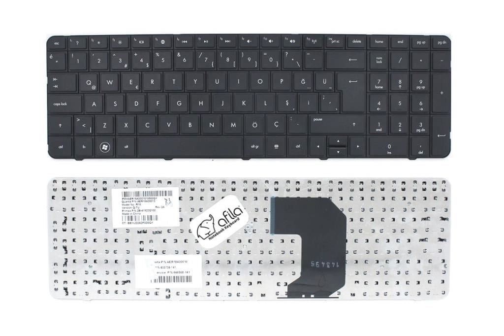 Hp 633736-001, 633736-141 Notebook Klavye (Siyah TR)