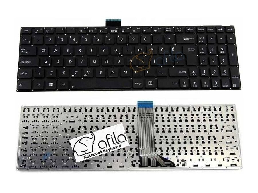 Asus K501Uw, K501Uz Notebook Klavyesi - Siyah - TR