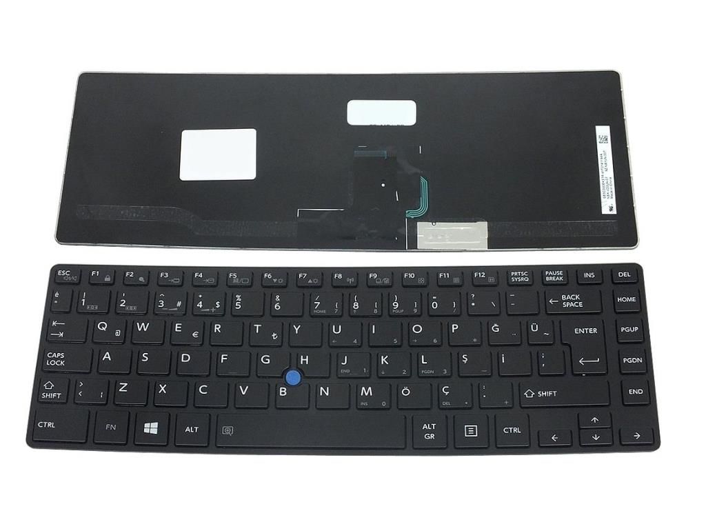 Toshiba Tecra Z40-A, Z40t-A Notebook Klavyesi - Siyah - TR