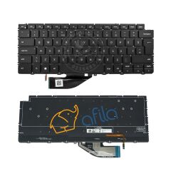 Dell inspiron 13 7000 için Notebook Klavye - Tuş Takımı / Siyah - TR - Backlit