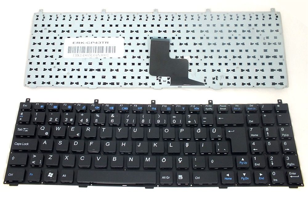 Exper Flex Nb A5V-C65, A5V-C74, A5V-C81,A5V-R23 Klavye Siyah TR