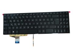 Asus N580G, N580V, X580V Serisi Notebook Klavyesi, Siyah TR Işıklı / KL0169