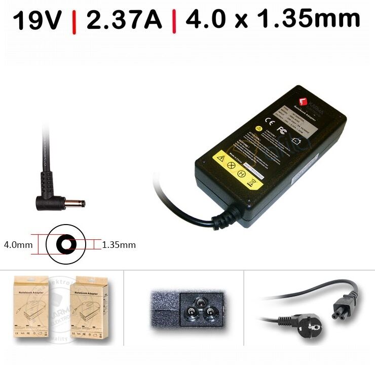 Asus A556U A556UA A556UB A556UF Şarj Adaptörü (19V 2.37A 45W)