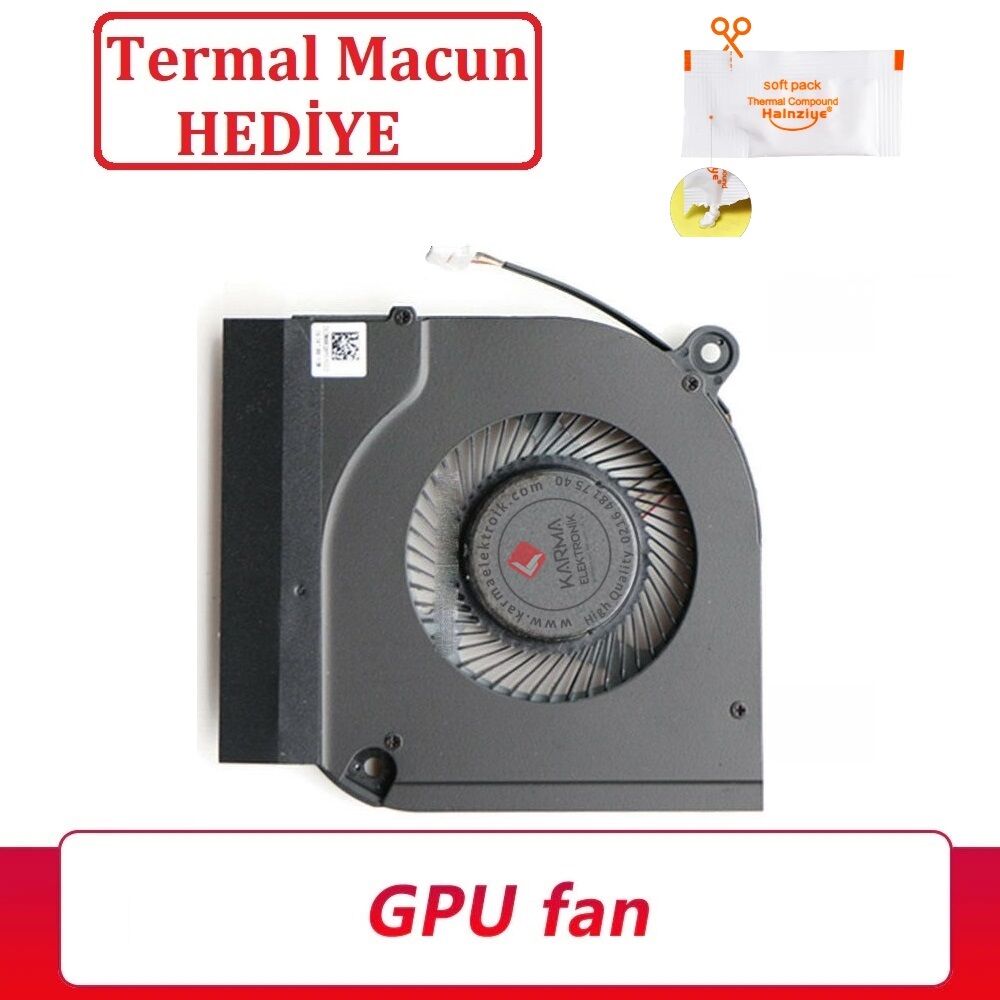 Acer Predator Helios 300 PH315-53-74WW Uyumlu Notebook Gpu, Ekran Kartı Fanı - V1 - 5V (Sol)