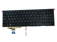 Asus N580VD-DM159T, N580VD-DM160T Klavyesi (Siyah TR) IŞIKLI