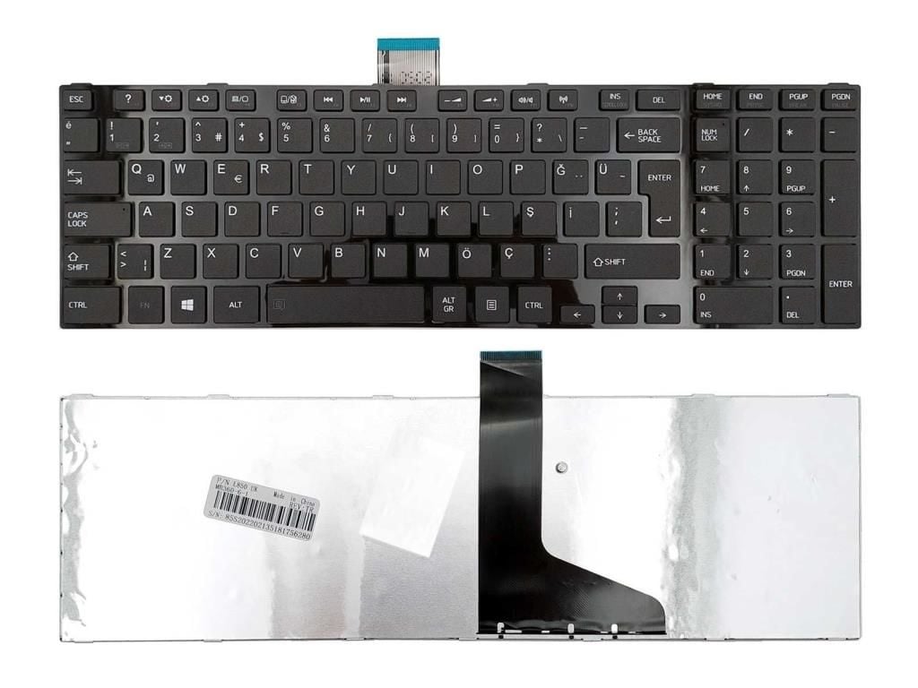 Toshiba 6037B0068102 9Z.N7TSV.001 Notebook Klavyesi - Tuş Takımı -(Siyah TR)