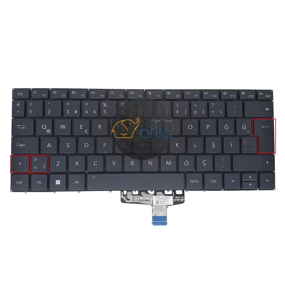 Huawei, Honor 9z.nk16 z.00g 5506AAAG 55060263 5506AAAQ Notebook Klavyesi, Laptop Tuş Takımı