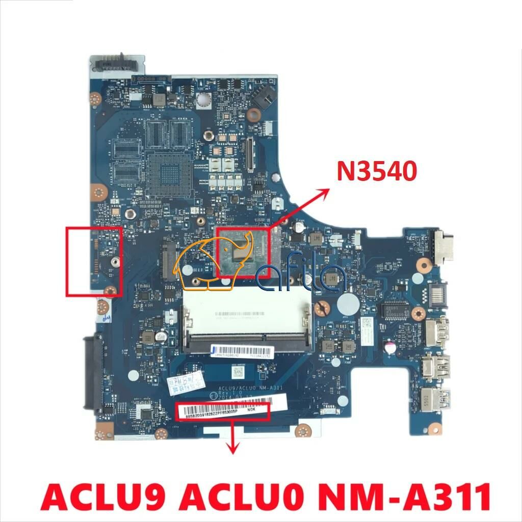 Lenovo G50-30, NM-A311, ACLU9 ACLU0 Notebook Anakartı, Mainboard (SR1YW N3540 CPU)