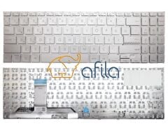 Asus Vivobook 15 F1502ZA-EJ775 Uyumlu Notebook Klavyesi, Laptop Tuş Takımı (Silver, Gri TR) ışıklı