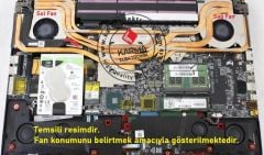 MSI GE63VR Raider 7RE-070XTR Notebook Cpu ve Gpu Fanı, Sağ-Sol SET (Msi)