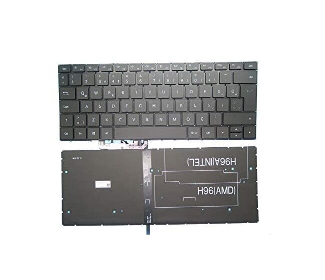 Huawei MateBook 13 AMD 2020 Notebook Klavye / Siyah - TR - Backlit