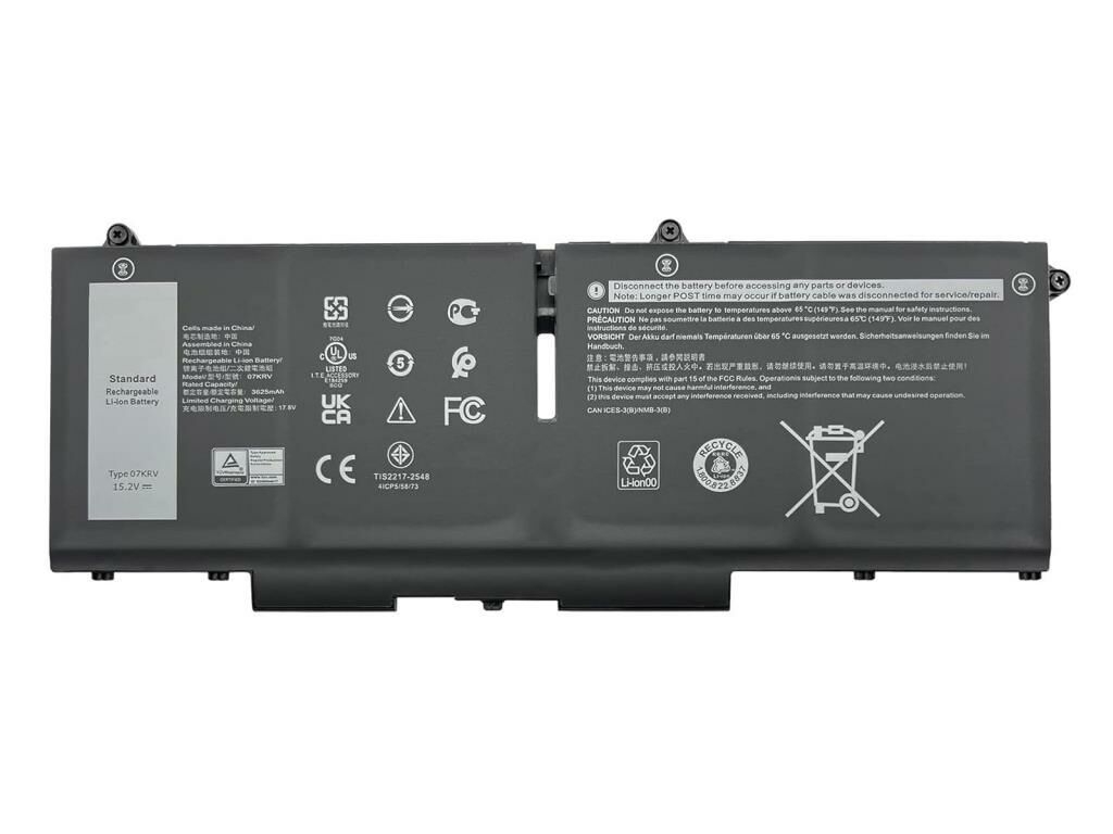 Dell FK0VR, 0FK0VR Notebook Bataryası, Laptop Pili - Ver.1 - 4 Cell