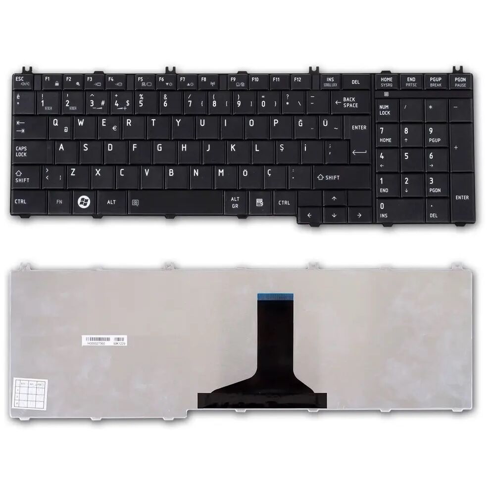 Toshiba L655D-SP6001M, L655D-SP6002L Notebook Klavye Siyah TR