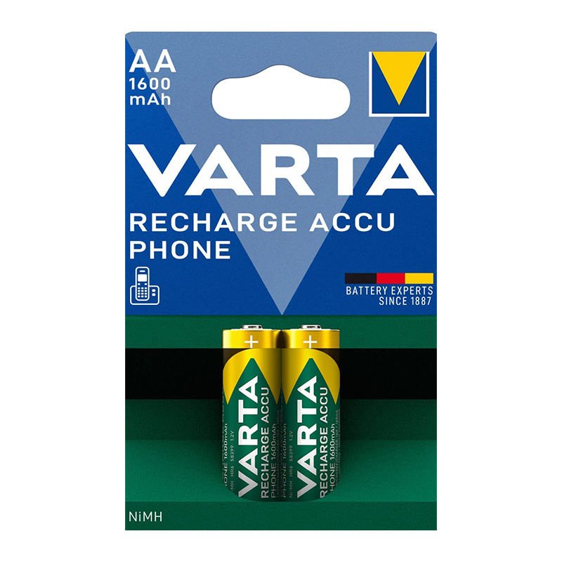 VARTA NI-MH 1.2V 1600 MAH HR6 AA ŞARJLI 2'Lİ KALEM PİL