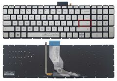 Hp 15-BC500NT, 15-BC503NT Klavyesi (Silver Gri TR) ışıklı